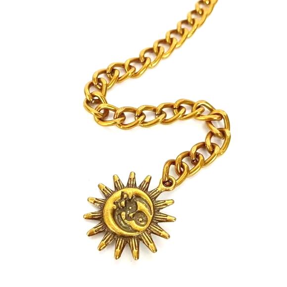Celestial Moon Star Chain Belt Gold Tone Layered Waist Women\'s Dance Gift main image 5